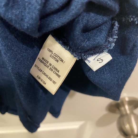 Anthropologie - Cloth and Stone - Collared button down Cap Sleeve Dress - Picture 8 of 15